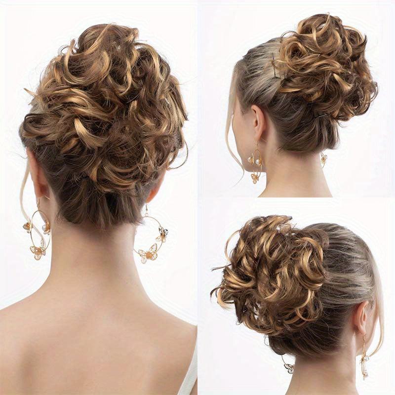 Messy Bun Hair Piece Synthetic Tousled Updo Hair Extensions