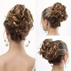 Messy Bun Hair Piece Synthetic Tousled Updo Hair Extensions