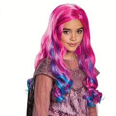 Colorful 2color Long Curly Wavy Wig Synthetic Wig Princess Cartoon Costume