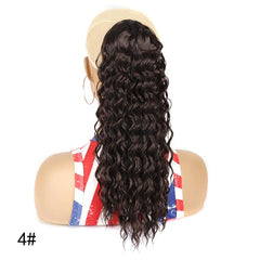 Long Curly Ponytail Extension Drawstring Synthetic Clip In Hair Extension