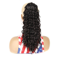 Long Curly Ponytail Extension Drawstring Synthetic Clip In Hair Extension