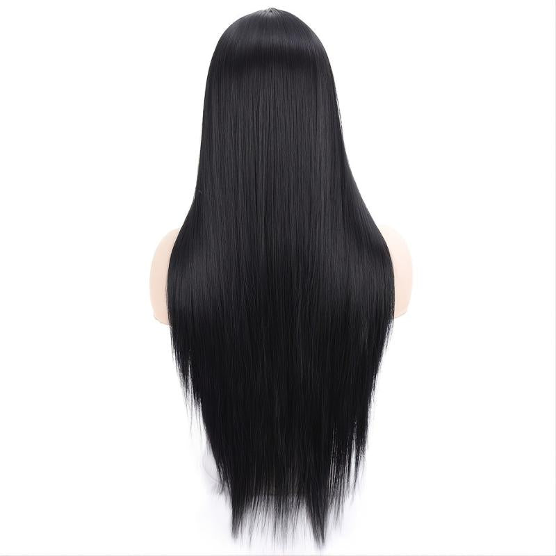 Long Straight Hair Wig Middle Part Synthetic Wigs