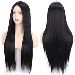 Long Straight Hair Wig Middle Part Synthetic Wigs