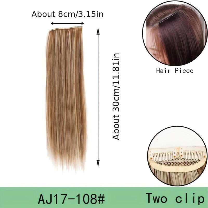 Invisible Hair Pads Clip In Hair Extension Natural Hair Top Side Cover Hairpiece