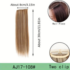 Invisible Hair Pads Clip In Hair Extension Natural Hair Top Side Cover Hairpiece