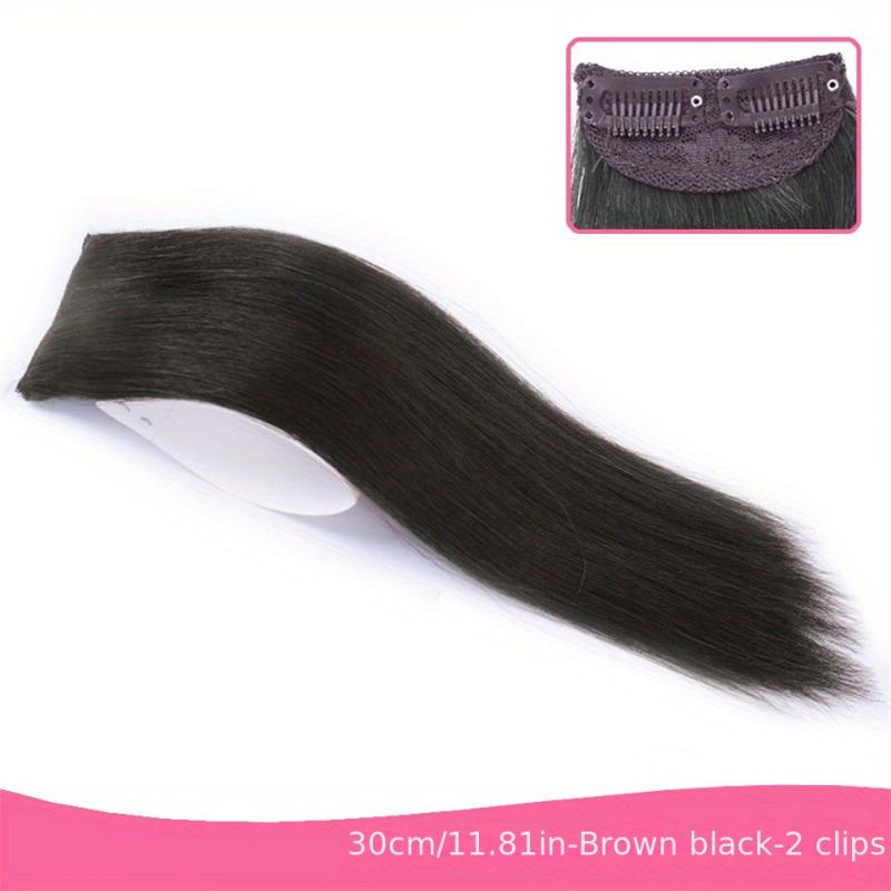 Invisible Hair Pads Clip In Hair Extension Natural Hair Top Side Cover Hairpiece