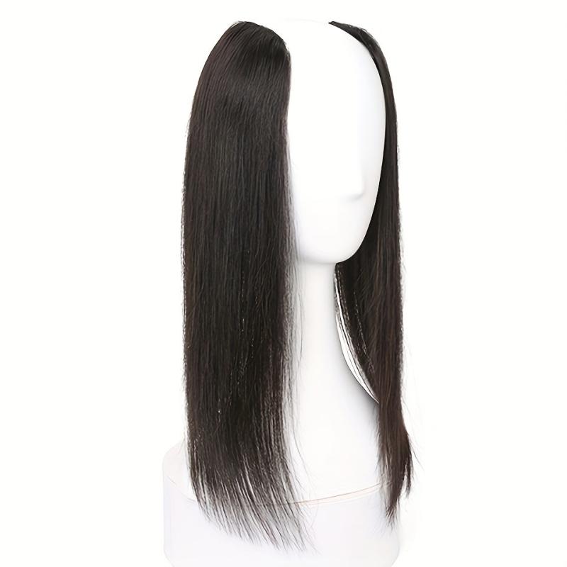 Invisible Hair Pads Clip In Hair Extension Natural Hair Top Side Cover Hairpiece