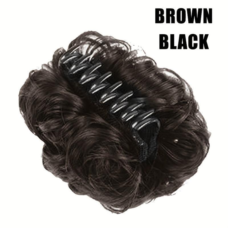 Messy Bun Hair Piece Fluffy Chignon Clip In Claw Hair Updo Hair Extension