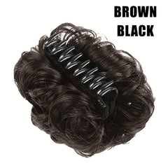 Messy Bun Hair Piece Fluffy Chignon Clip In Claw Hair Updo Hair Extension