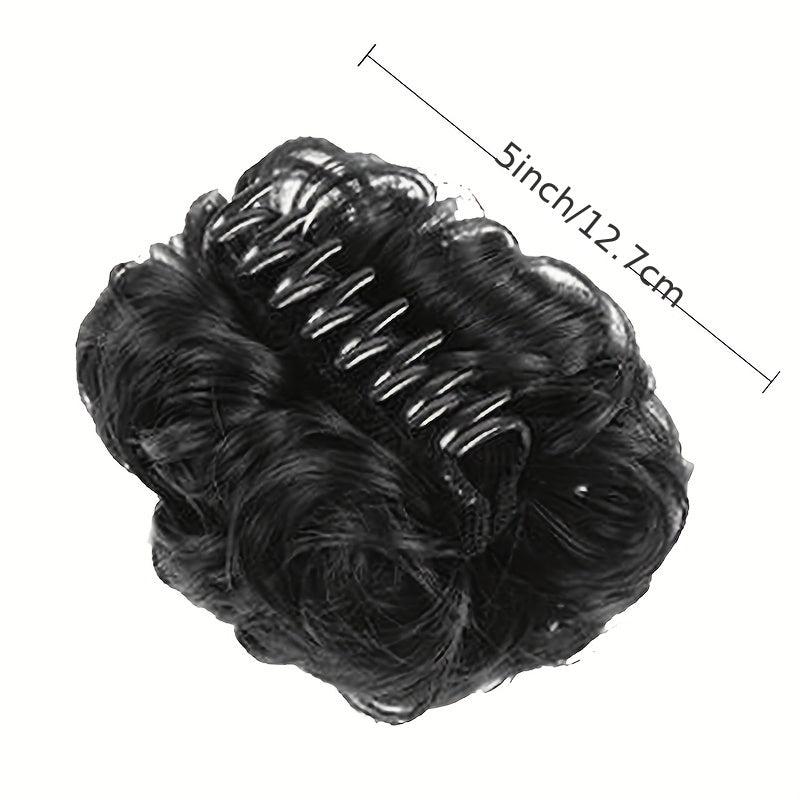Messy Bun Hair Piece Fluffy Chignon Clip In Claw Hair Updo Hair Extension
