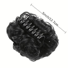 Messy Bun Hair Piece Fluffy Chignon Clip In Claw Hair Updo Hair Extension