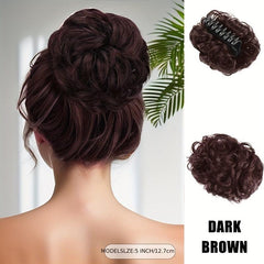 Messy Bun Hair Piece Fluffy Chignon Clip In Claw Hair Updo Hair Extension
