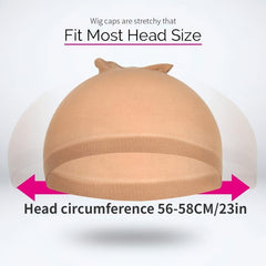 4pcs Elastic Wig Cap for Secure Fit and Natural Look