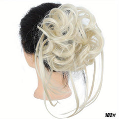 15 24 Cm Curly Synthetic Hair Bun With Tassel Updo Roller Chignon