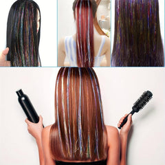 Colourful Fairy Tinsel Hair Extensions Kit