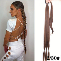 Y2K Braided Hair Extensions Hair Tie Wrap Around Ponytail