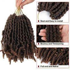 6pack 25 Synthetic Bomb Twist Hair Pre Twisted Passion Extensions