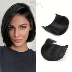 Short Straight Hair Pads Synthetic Extensions Costume Halloween