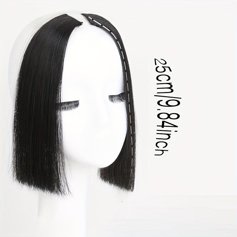 Clip In Hair Bangs Extension Lolita Cosplay Wig Neat Bangs 25.4 Cm