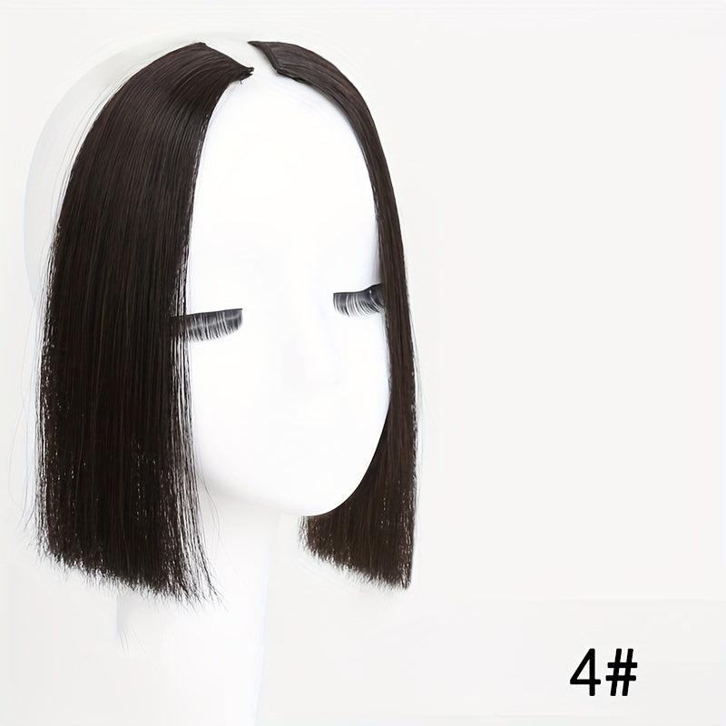 Clip In Hair Bangs Extension Lolita Cosplay Wig Neat Bangs 25.4 Cm