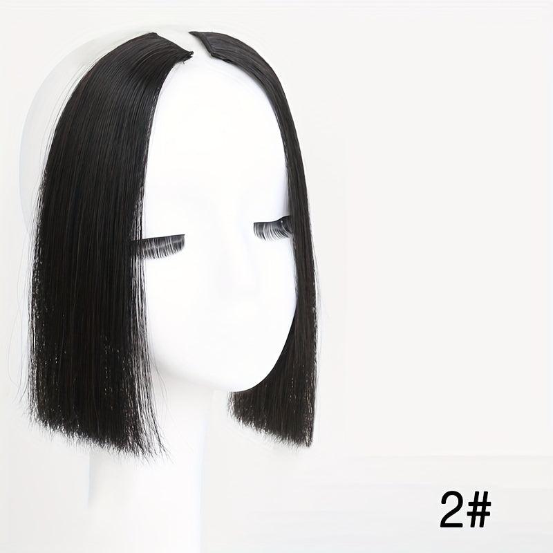 Clip In Hair Bangs Extension Lolita Cosplay Wig Neat Bangs 25.4 Cm