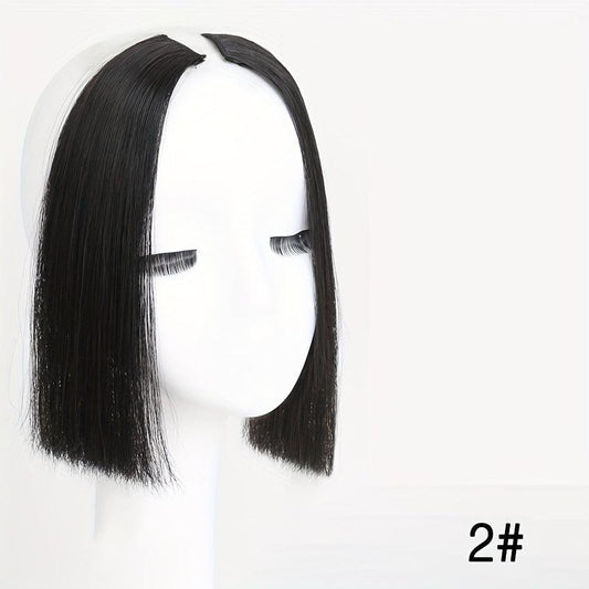Clip In Hair Bangs Extension Lolita Cosplay Wig Neat Bangs 25.4 Cm