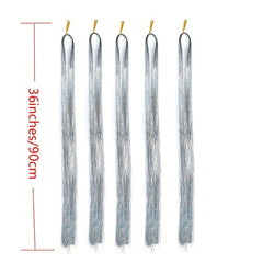 1000 Strands Hair Tinsel Extensions Sparkling Glitter Fairy Hair