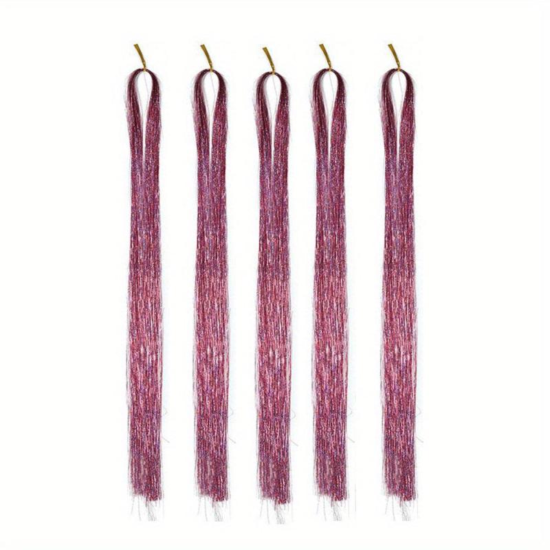 1000 Strands Hair Tinsel Extensions Sparkling Glitter Fairy Hair