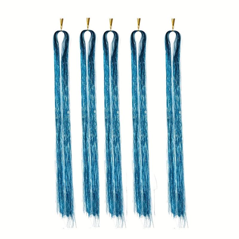 1000 Strands Hair Tinsel Extensions Sparkling Glitter Fairy Hair