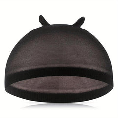 4 Light Brown Wig Caps Stretchy Nylon Caps Women