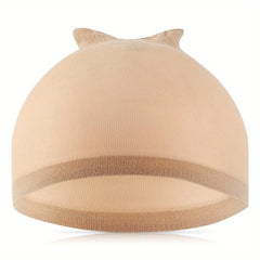 4 Light Brown Wig Caps Stretchy Nylon Caps Women