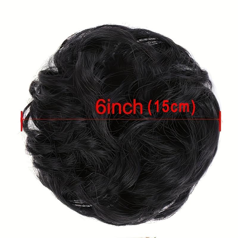 Messy Curly Hair Bun Extensions Elastic Hair Scrunchies