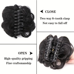 Messy Curly Hair Bun Extensions Elastic Hair Scrunchies
