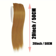 50 8cm Straight Hair Pieces Clip In Hair Synthetic Hair Pad Add Volume