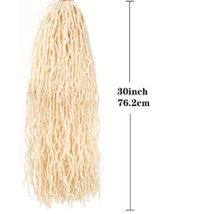 Golden Synthetic Faux Locs Crochet Braids Extensions 21 Roots Soft Locs