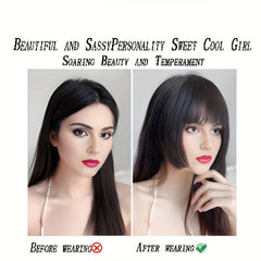 Princess Cut Hair Clip In Bangs