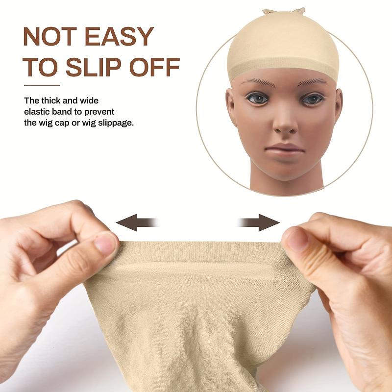 4pcs Professional Wig Cap Elastic Breathable Invisible Wig Caps