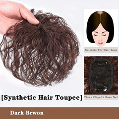 Curly Wavy Hair Toppers Clip In Hair Pieces for Women Natural Look
