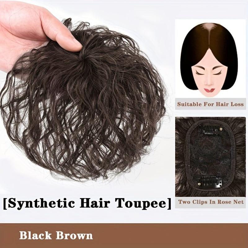 Curly Wavy Hair Toppers Clip In Hair Pieces for Women Natural Look