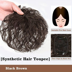 Curly Wavy Hair Toppers Clip In Hair Pieces for Women Natural Look