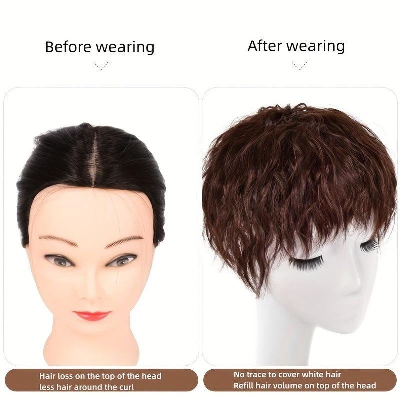 Curly Wavy Hair Toppers Clip In Hair Pieces for Women Natural Look