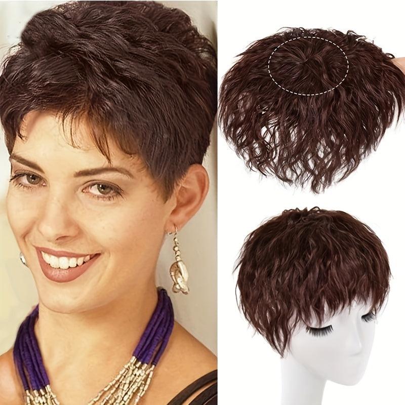 Curly Wavy Hair Toppers Clip In Hair Pieces for Women Natural Look