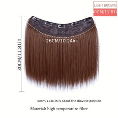 Straight Hair Extensions Fluffy Hair Pads for Daily Use