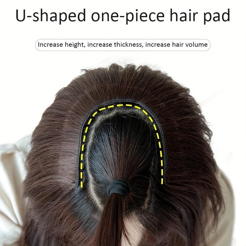Straight Hair Extensions Fluffy Hair Pads for Daily Use