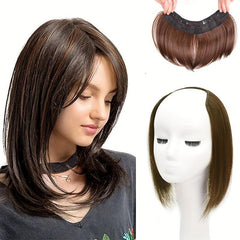 Straight Hair Extensions Fluffy Hair Pads for Daily Use