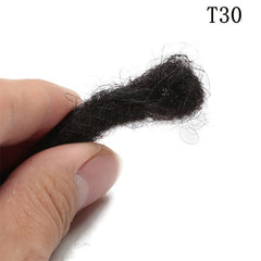 10 Pack 0 Thickness Human Hair Dreadlock Crochet Extensions For Men or Women