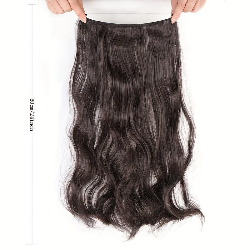 Long Curly Hair Closure High Temp Fiber Fishline Hair Piece