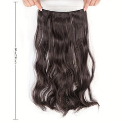 Long Curly Hair Closure High Temp Fiber Fishline Hair Piece