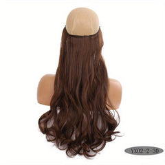 Long Curly Hair Closure High Temp Fiber Fishline Hair Piece