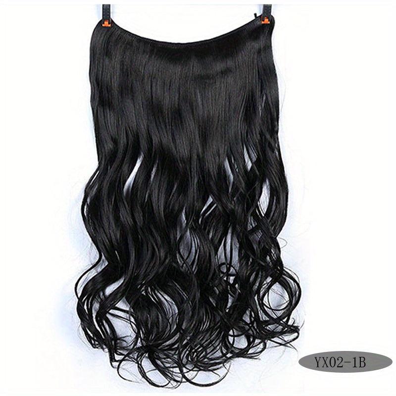 Long Curly Hair Closure High Temp Fiber Fishline Hair Piece